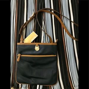 MICHAEL KORS Blue Nylon Crossbody.